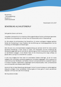 Bewerbungsvorlagen und Muster 2018 - MeineBewerbung.Net